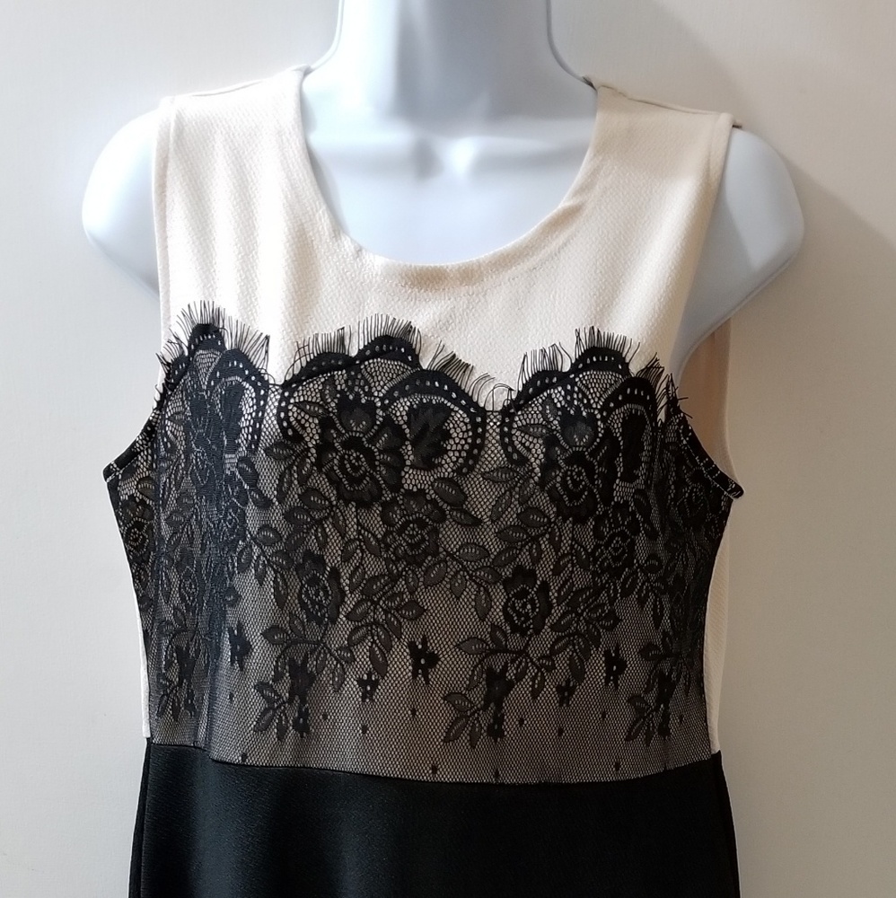 Lace Detail A Line Dress